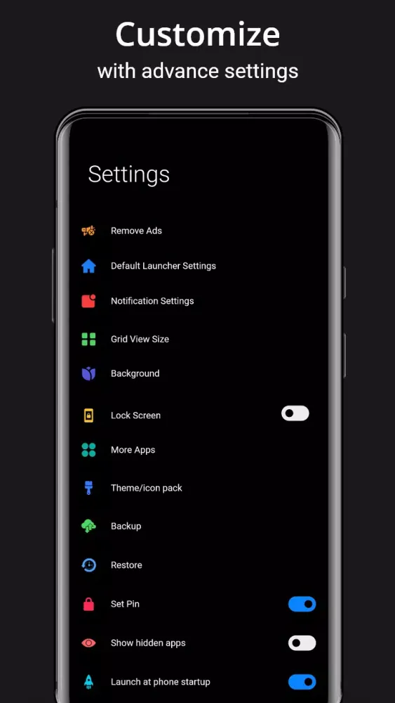 Captures d'écran de Dark Mode Launcher