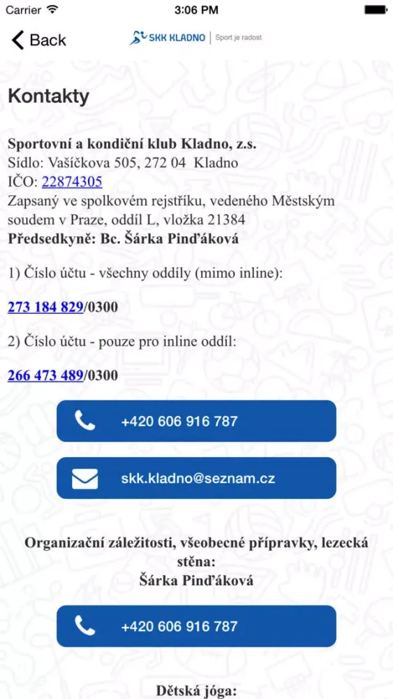 SKK Kladno Ekran Görüntüleri