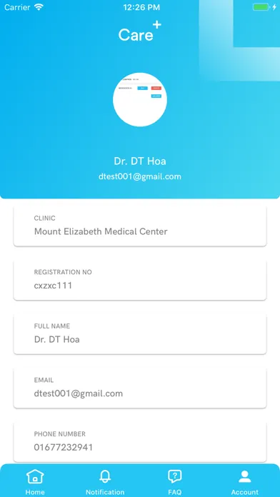 Tangkapan layar CarePlus Doctor