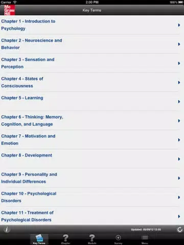 Psychology and Your Life, 2e iPad  Screenshots