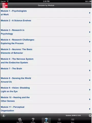 Psychology and Your Life, 2e iPad  Screenshots