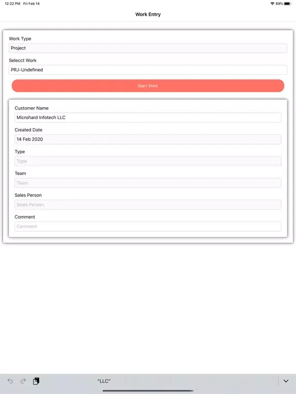 MHI CRM iPad  স্ক্রিনশট