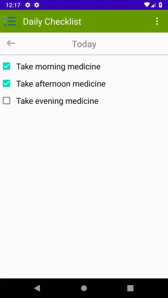 Daily Checklist स्क्रीनशॉट