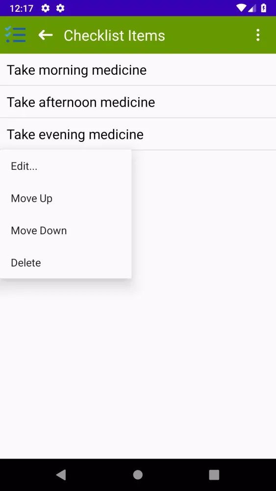 Daily Checklist स्क्रीनशॉट