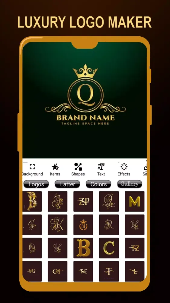 Luxury Logo maker, Logo Design Screenshots
