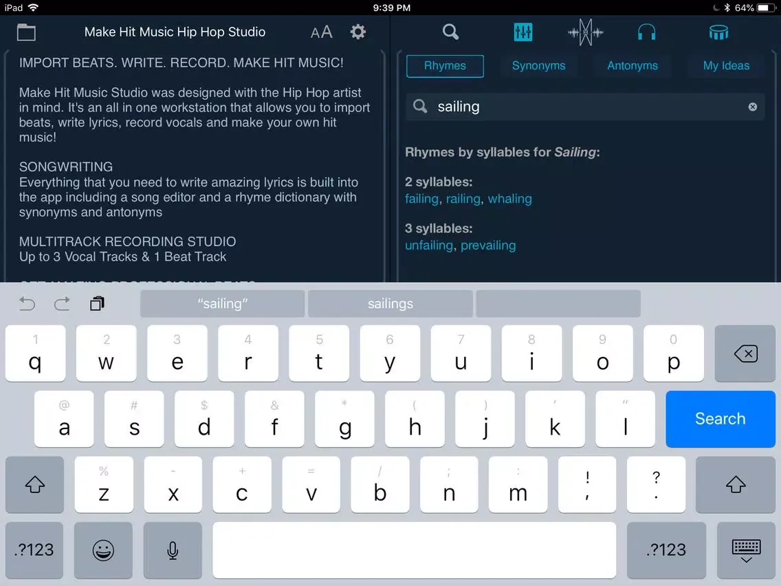 ภาพหน้าจอของ Make Hit Music Hip Hop Studio iPad 