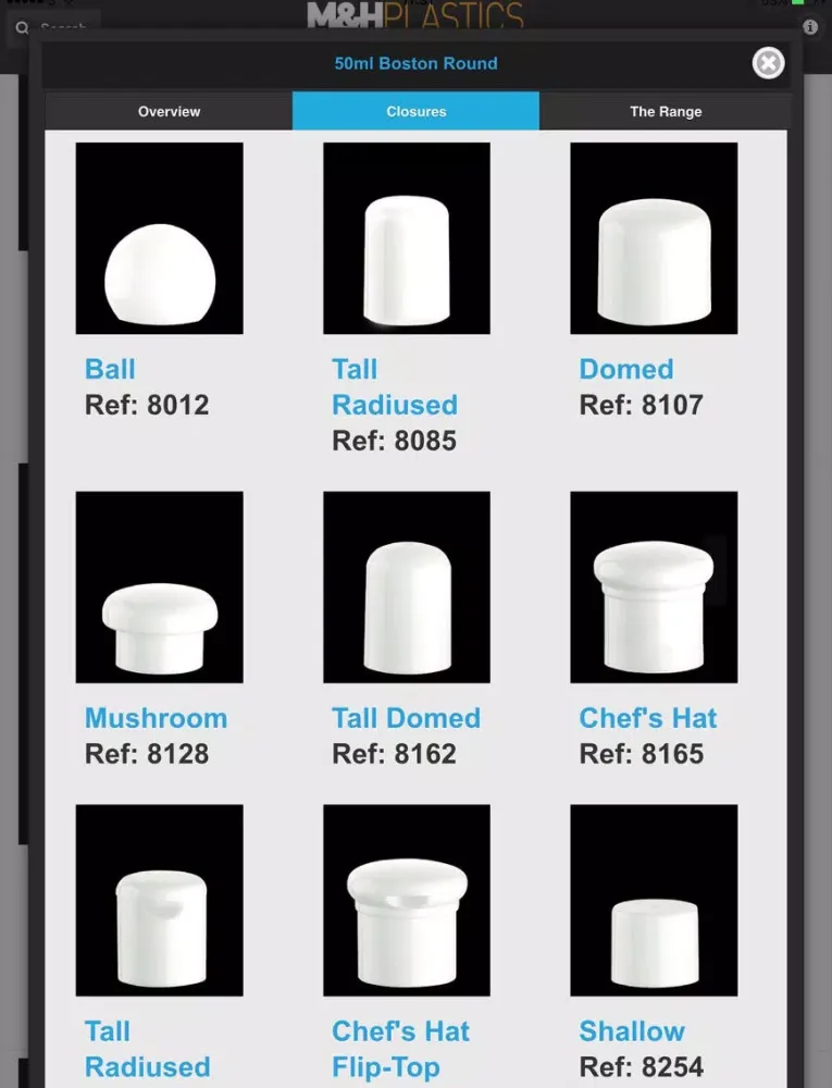 M&H Product Selector iPad 应用截图
