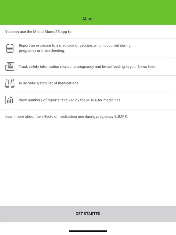 Скриншоты Meds4Mums2B iPad 