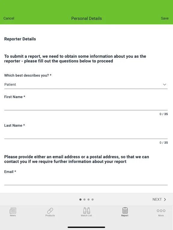 Скриншоты Meds4Mums2B iPad 