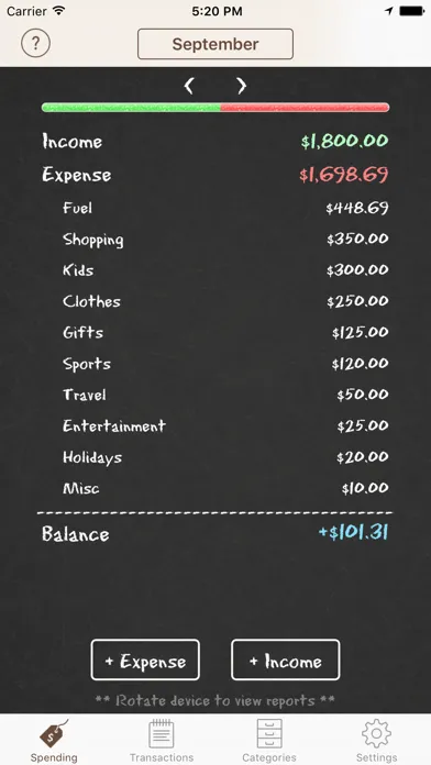 Spending Tracker应用截图