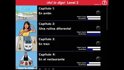 Captures d'écran de ¡Así lo digo! Level 2