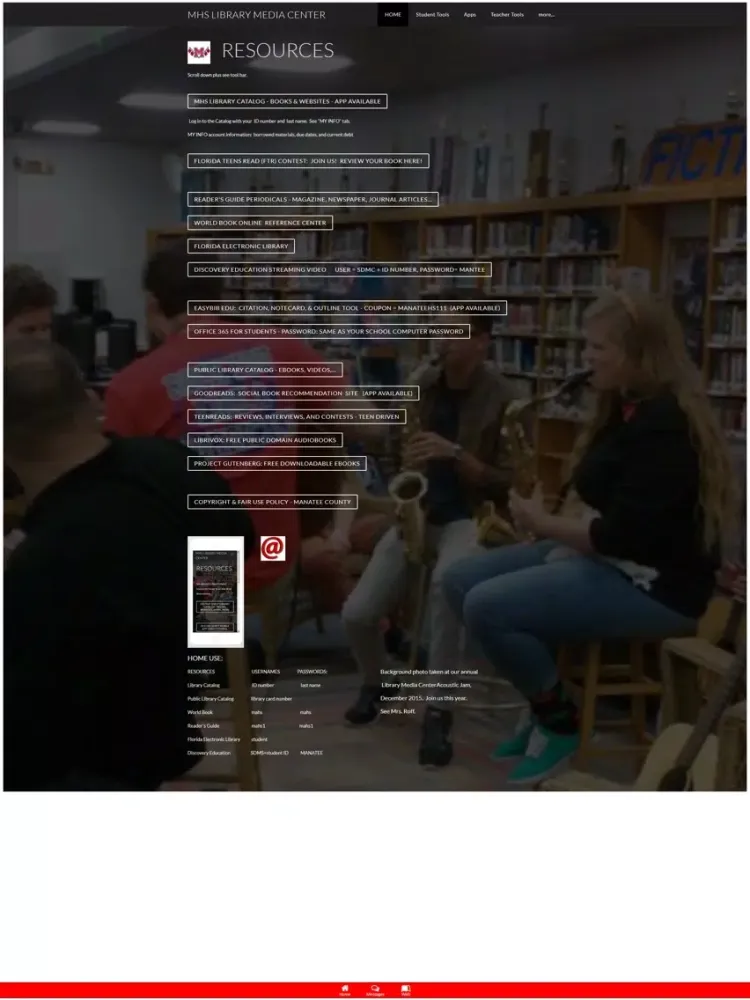 تصاویر MHS Library Media Center iPad 