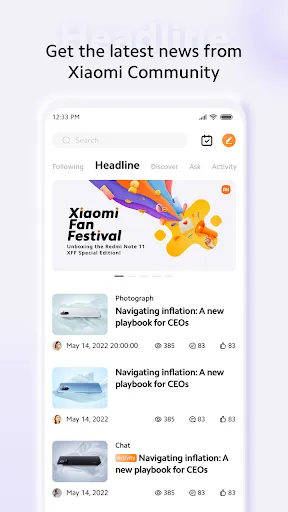 Capturas de pantalla de Xiaomi Community