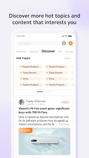 Capturas de pantalla de Xiaomi Community