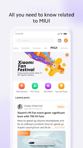 Capturas de pantalla de Xiaomi Community