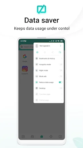 Capturas de pantalla de Mint Browser - Video download,