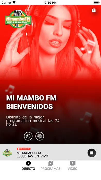 Скриншоты Mi Mambo fm