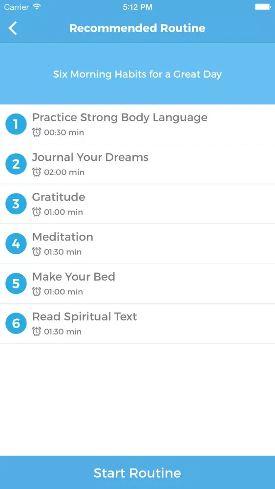Captures d'écran de 7 Minute Morning Routine