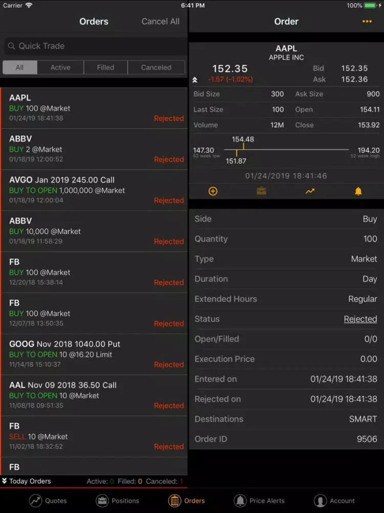 تصاویر HR Trader iPad 