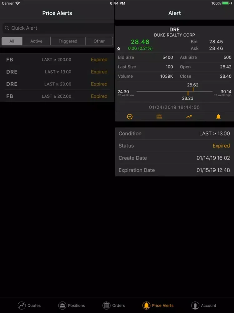 تصاویر HR Trader iPad 