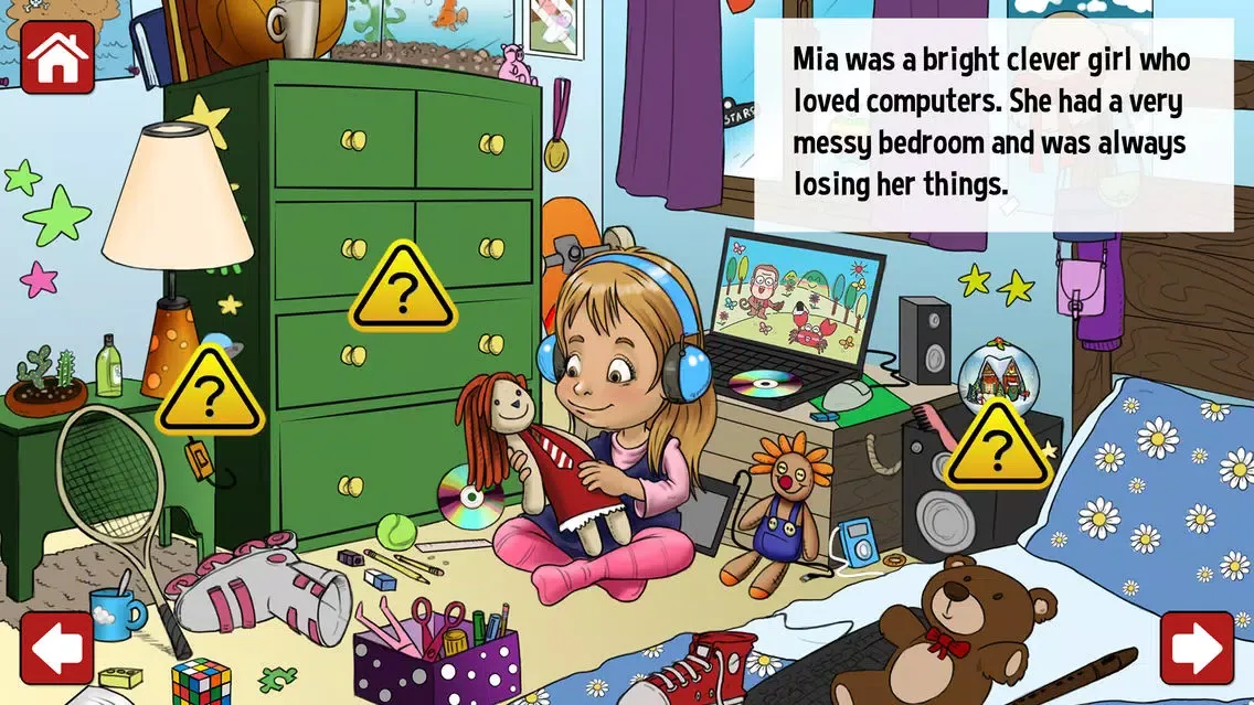 Messy Mia - Tales and Stories of the Ancient Tech with Trivia Picture Quiz for Kids Screenshots