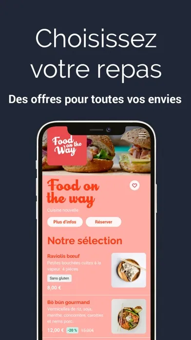 ภาพหน้าจอของ DOOD, food à emporter & livrée