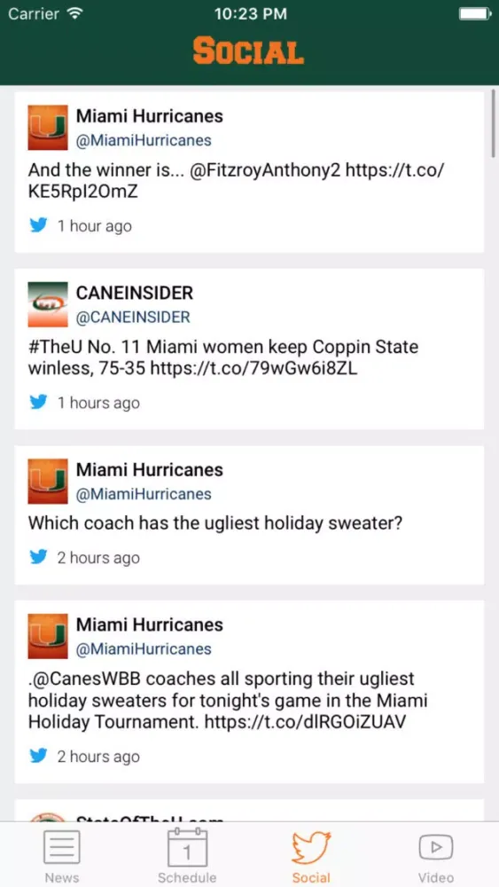Tangkapan layar Go Canes!