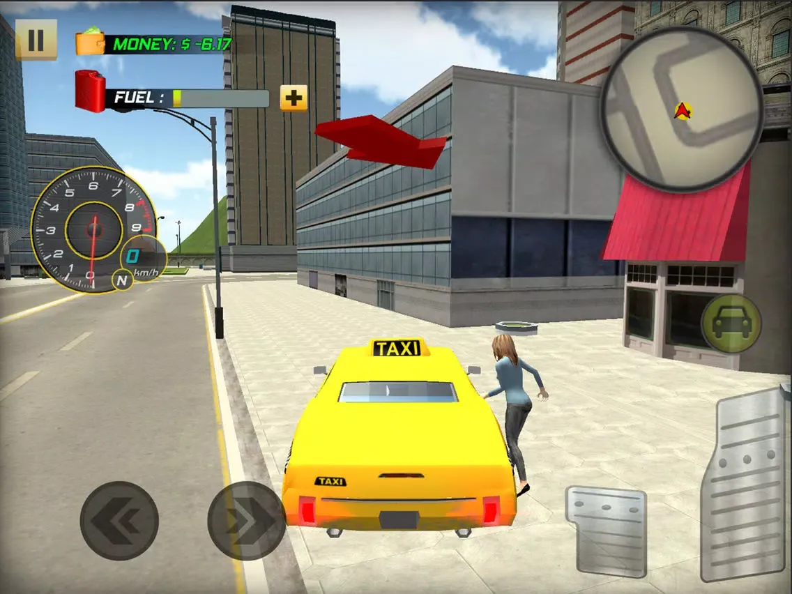 Tangkapan layar Real Taxi Driver iPad 