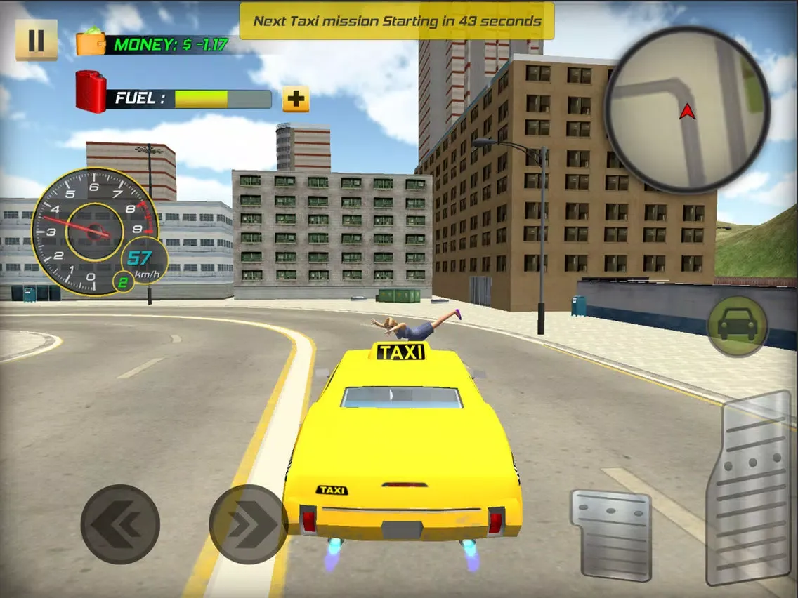 Tangkapan layar Real Taxi Driver iPad 