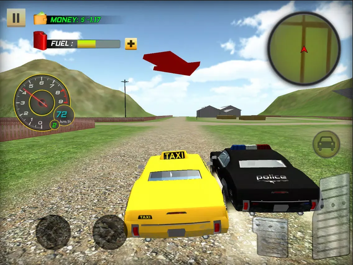 Tangkapan layar Real Taxi Driver iPad 