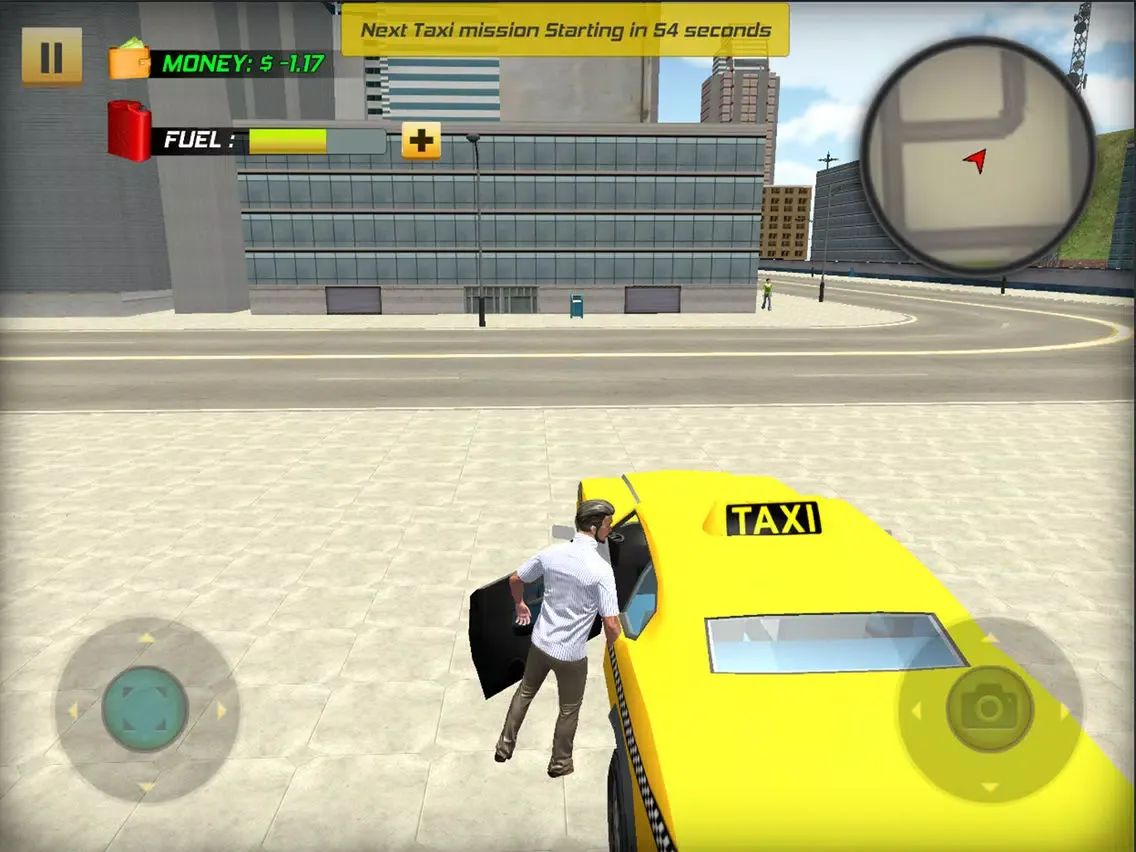 Tangkapan layar Real Taxi Driver iPad 