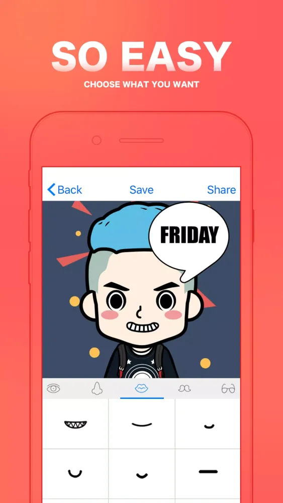 Tangkapan skrin FaceQ