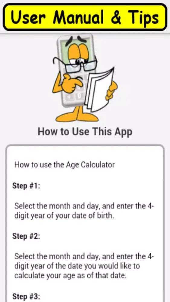 AgeCalc2a birthday anniversary calculator Screenshots