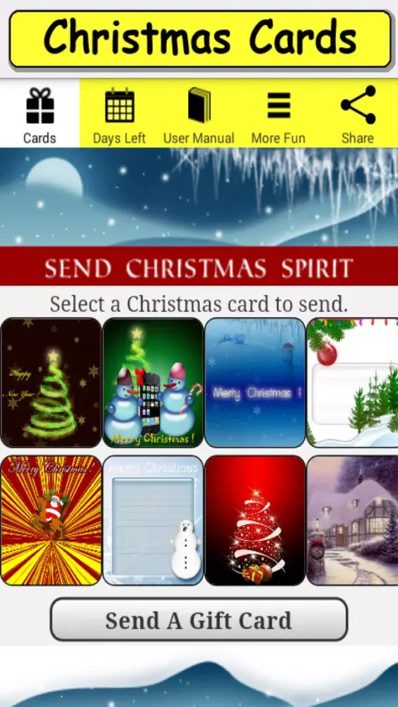 Capturas de pantalla de Christmas Cards for iPhone