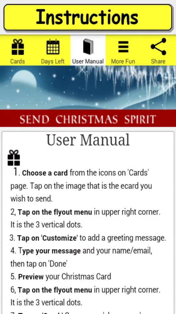 Capturas de pantalla de Christmas Cards for iPhone