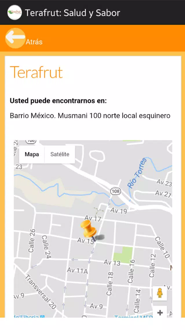 Tangkapan skrin Terafrut