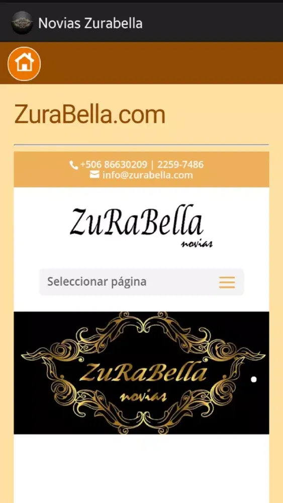 Capturas de tela do Zurabella Novias