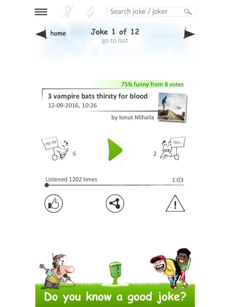 Zrzuty ekranu Radio Joke - audio jokes in 7 languages iPad 
