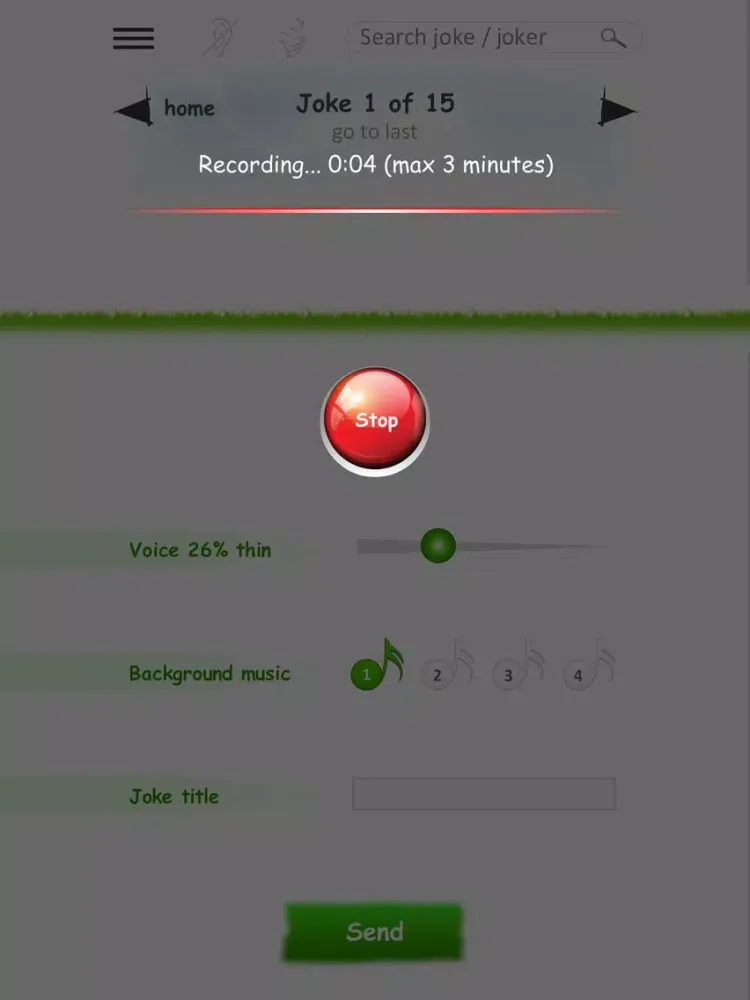 Zrzuty ekranu Radio Joke - audio jokes in 7 languages iPad 
