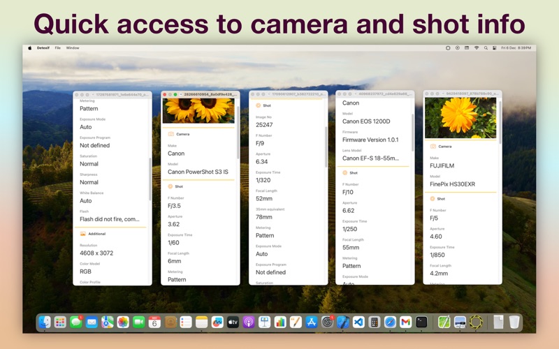 Скриншоты Detexif Exif Viewer