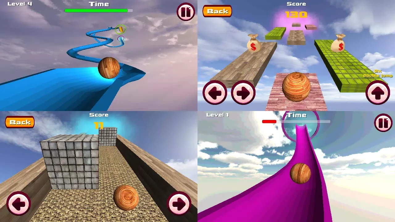 Ball Coaster 3D - roller dash Screenshots