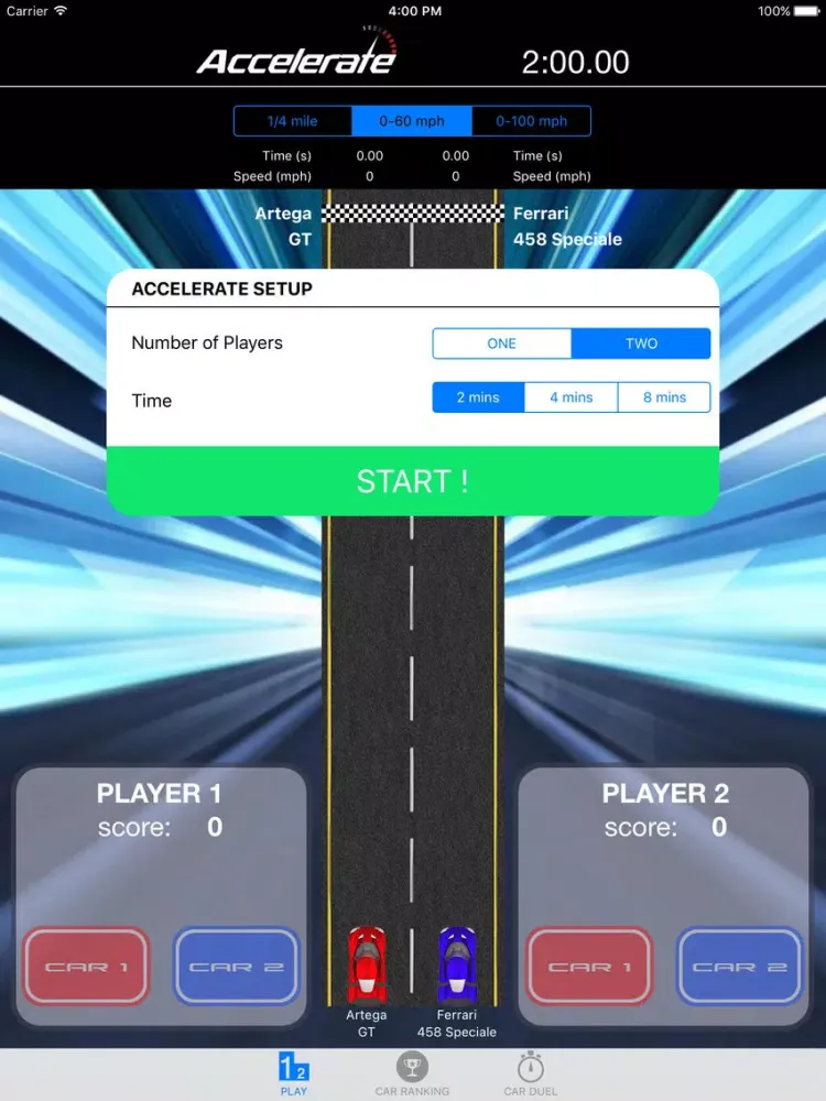 Tangkapan skrin Accelerate: The Game iPad 