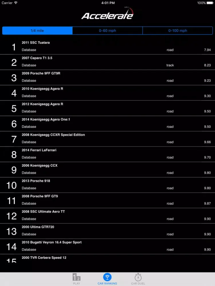 Tangkapan skrin Accelerate: The Game iPad 
