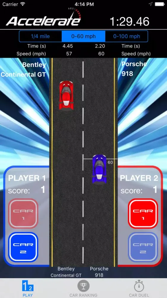 Tangkapan skrin Accelerate: The Game