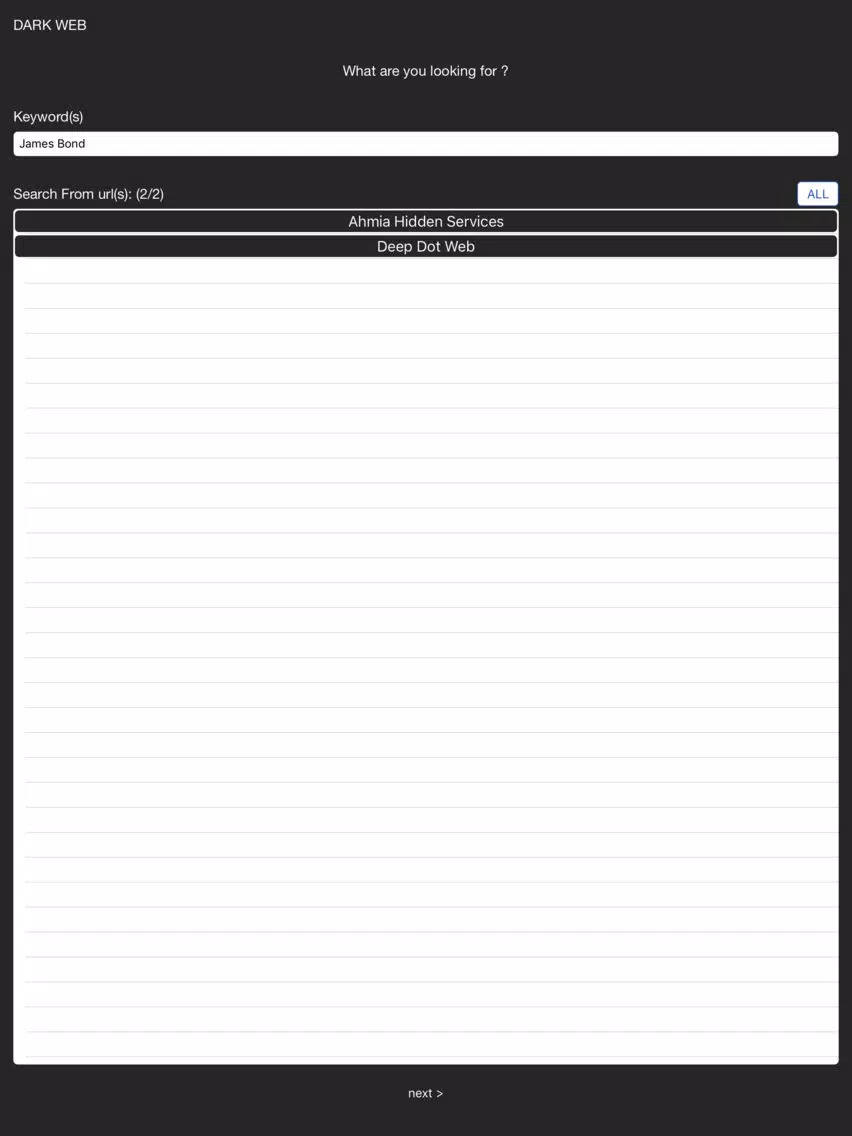 Delve into Dark Web iPad  স্ক্রিনশট