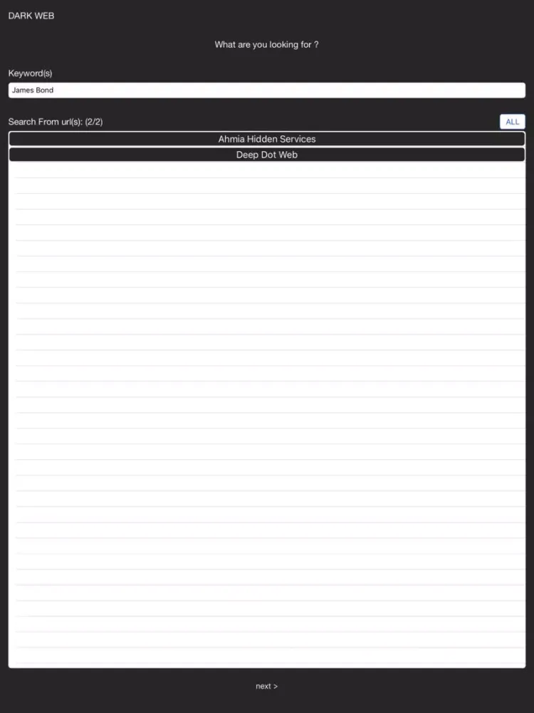 Delve into Dark Web iPad  스크린샷