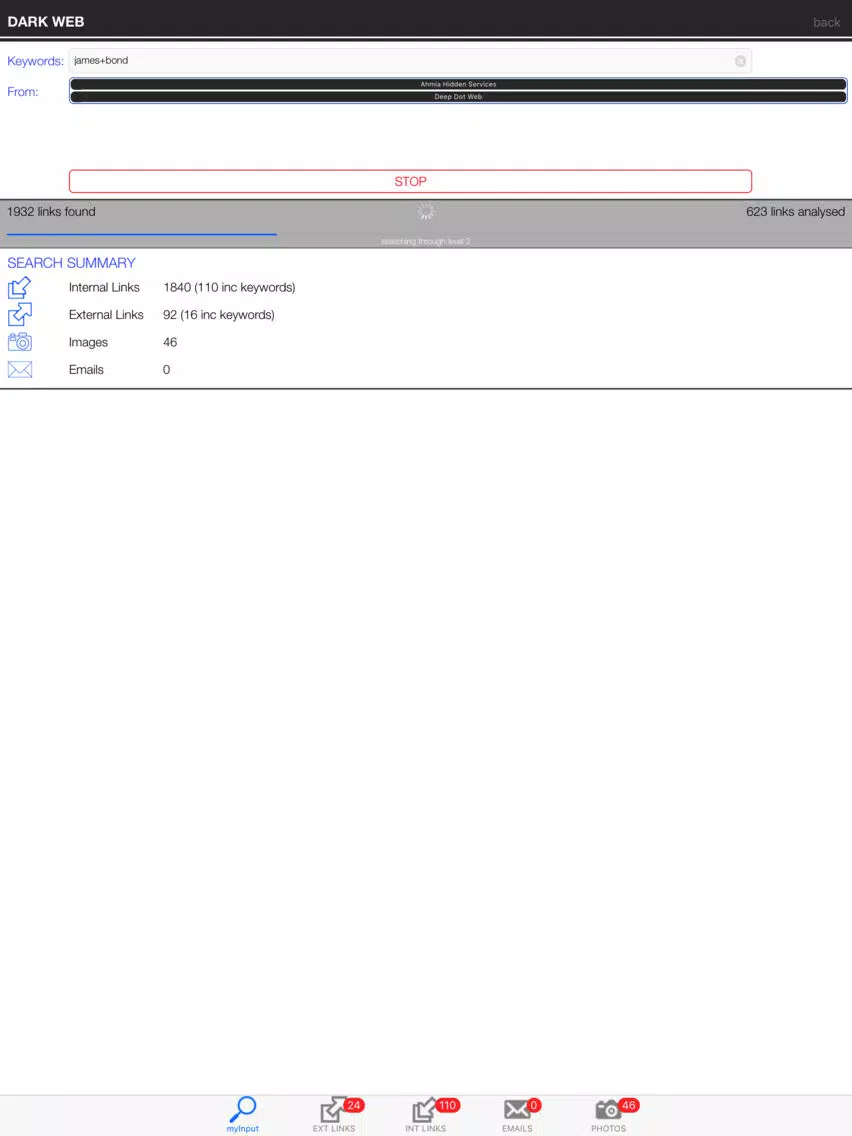 Delve into Dark Web iPad  স্ক্রিনশট