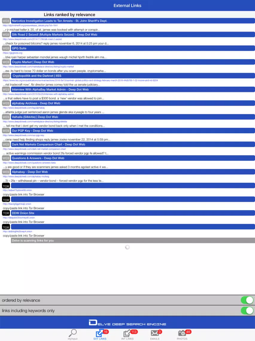 Delve into Dark Web iPad  স্ক্রিনশট