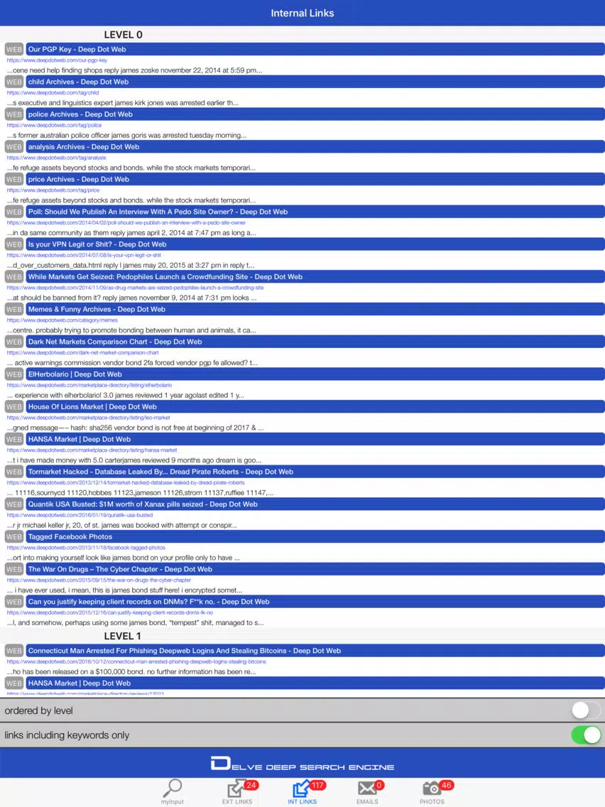 Delve into Dark Web iPad  স্ক্রিনশট