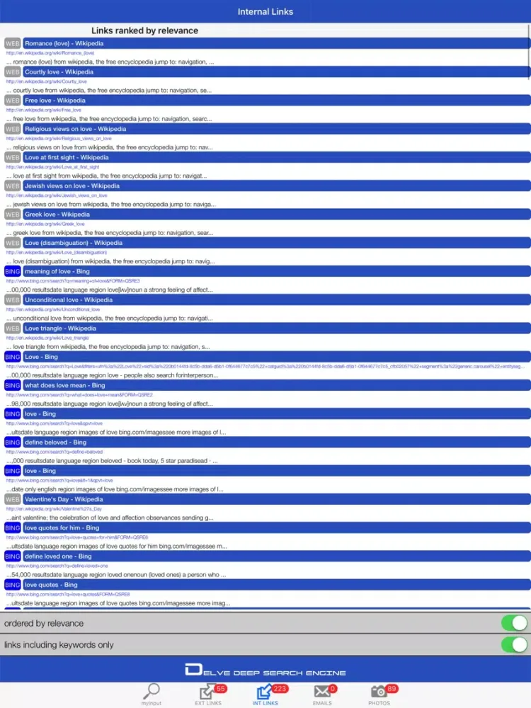 Captures d'écran de Delve into Search Engines iPad 